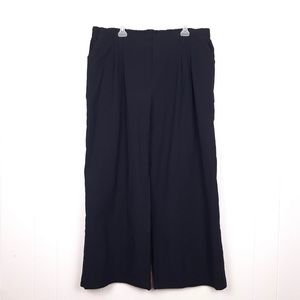 Halara High Waisted Plicated Side Pocket Wide Leg Flowy Palazzo Casual Pants new